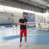 ESA-Astronaut John McFall während des Astronautentrainings im Europäischen Astronautenzentrum (EAC) der Europäischen Weltraumorganisation (European Space Agency – ESA) in Köln, Deutschland, am 13. Oktober 2023. I