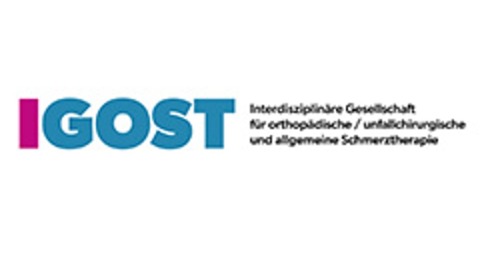 Logo IGOST - Interdisziplinäre Gesellschaft für orthopädische/unfallchirurgische und allgemeine Schmerztherapie e. V.  Logo IGOST - Interdisziplinäre Gesellschaft für orthopädische/unfallchirurgische und allgemeine Schmerztherapie e. V.