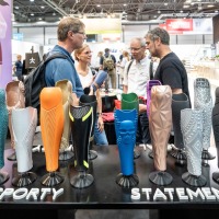 Custom-designed prosthetic covers in sporty and bold designs at OTWorld. Custom-designed prosthetic covers in sporty and bold designs at OTWorld.